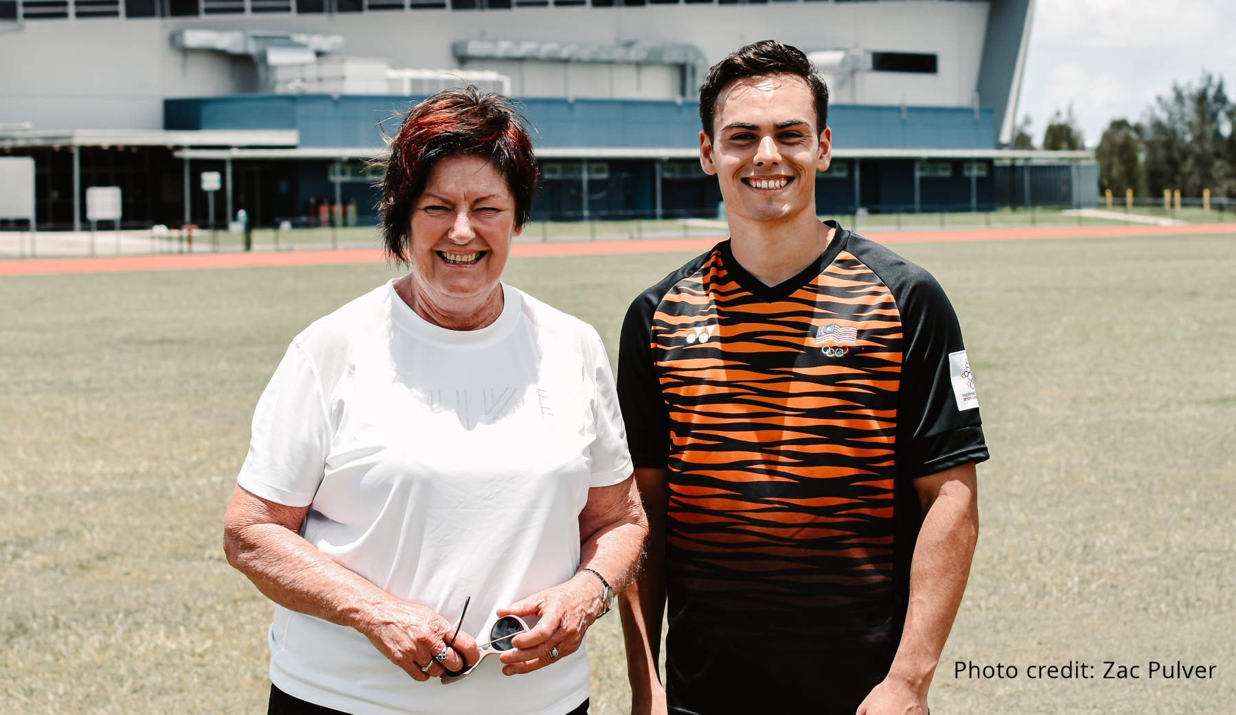 Head coach Denise Boyd and Russel Taib, photo credit - Zac Pulver